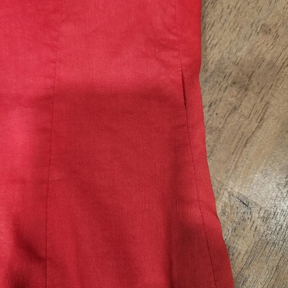 Elie Tahari Lucetta V neck red dress - Picture 9 of 12